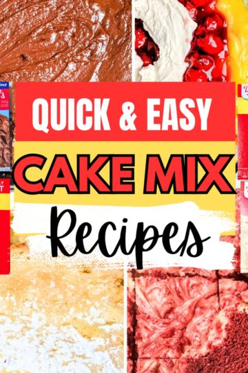 recipes using cake mix collage